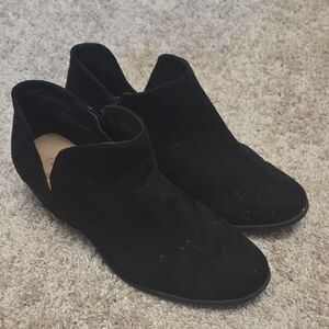 Black Suede Ankle Booties